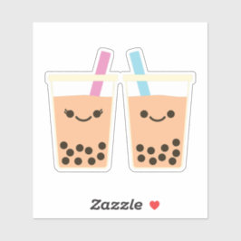 Adesivo Bonito Boba Bubble Tea Love