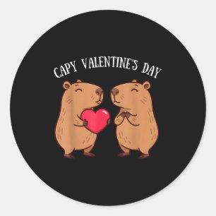 Adesivo Bonito Capy Dia dos Namorados Capivaras Amantes Ro