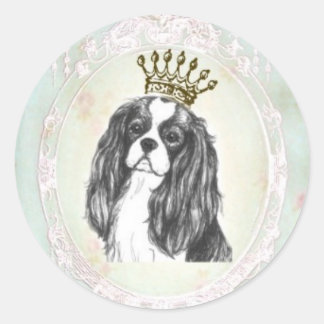 Adesivo Bonito cavaleiro Rei Charles Spaniel Sticker