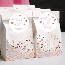 Bonito Chá de fraldas Menina De Corações Obrigado