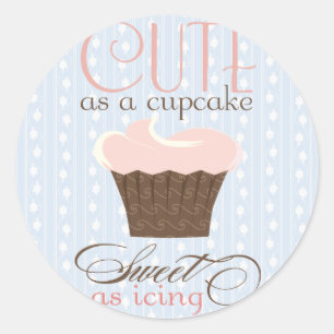 Adesivo Bonito como um cupcake! Rosa & Brown