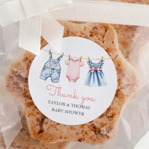 Adesivo Bonito Denim Blue Jean Girl Obrigado