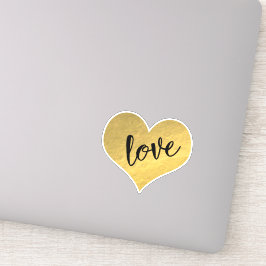 Adesivo Bonito Dourado "Amor"