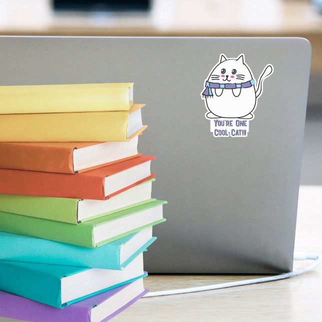 Adesivo Bonito e Legal desenho de gatos Engraçado Kawaii C (Criador carregado)