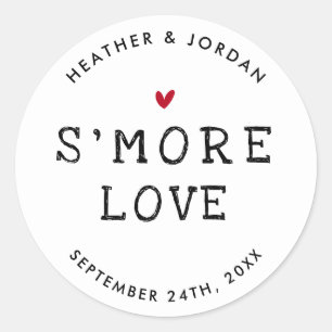 Adesivo Bonito E Mais Amor Casamento S'mores Favor