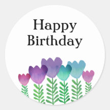 Bonito Feliz Aniversário Floral