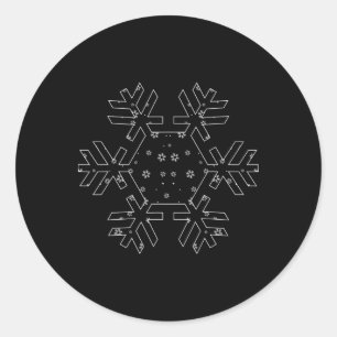 Adesivo Bonito floco de neve T Camisa Lover de neve Snowbo
