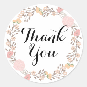 Adesivo Bonito Frota Floral Obrigado Sticker