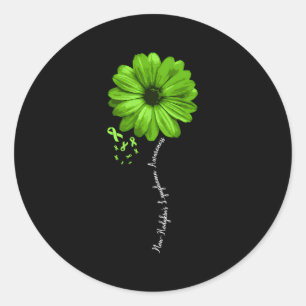 Adesivo Bonito Guerreiro de Consciência do Linfoma Não Hod