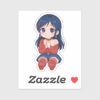 Adesivo Bonito Mita Chibi Fofo Anime