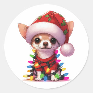 Adesivo Bonito Natal Chihuahua