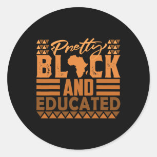 Adesivo Bonito negro e educado História negra mês