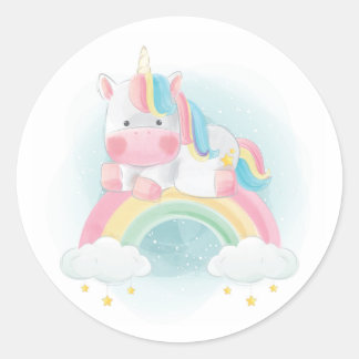 Adesivo Bonito Pastel Unicorn