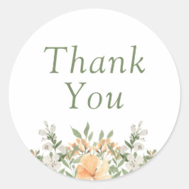 Adesivo Bonito Peach e Casamento Floral Branco