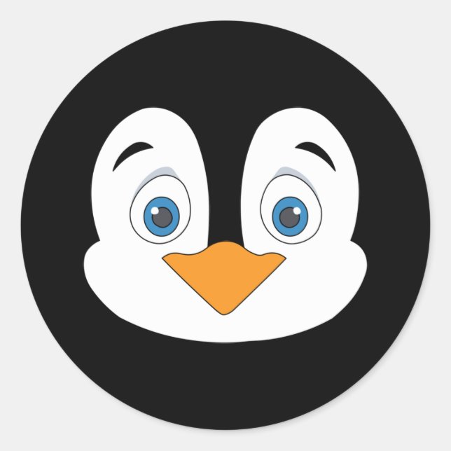 Adesivo Bonito Penguin Face (Frente)