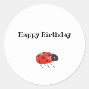 Adesivo Bonito Red Ladybug bonito personalizável