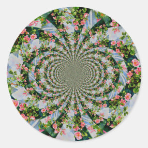 Adesivo Bonito rosa-boho, rosas vermelhas, flor-aquarela