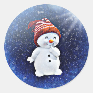 Adesivo Bonito Snowman Sticker