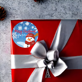 Adesivo Bonito Snowman Winter Wonderland Feliz Natal