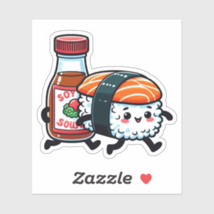 Adesivo Bonito Sushi Art Vinyl Stickers