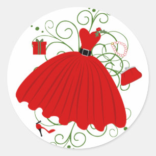 Adesivo Bonito, vestido do Natal