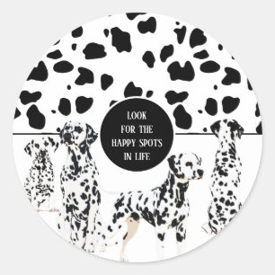 Adesivo Bonitos Dalmatianos Black & White Happy Spots