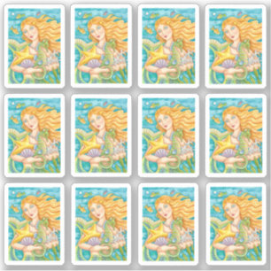 ADESIVO BONITOS MERMAID, STARFISH E TRASSAGEIROS