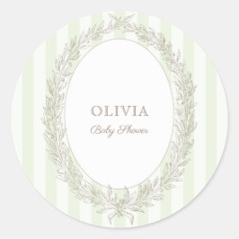 Adesivo Bonjour Bebe French Patisserie Green Stripe