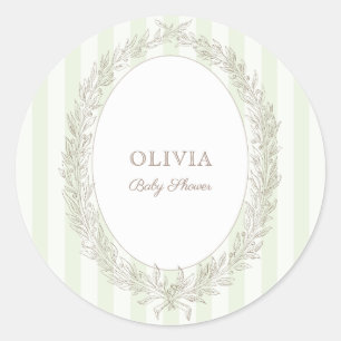 Adesivo Bonjour Bebe French Patisserie Green Stripe