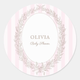 Adesivo Bonjour Bebe French Patisserie Pink Stripe