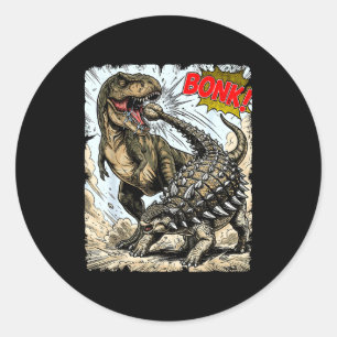 Adesivo Bonk dinossauro engraçado pré-histórico ankylosaur
