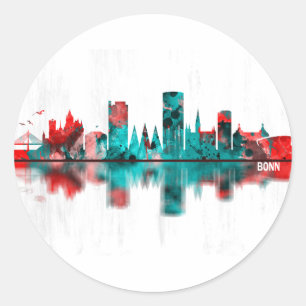 Adesivo Bonn Germany Skyline