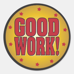 Adesivo BONS reconhecimento e apreciação do TRABALHO