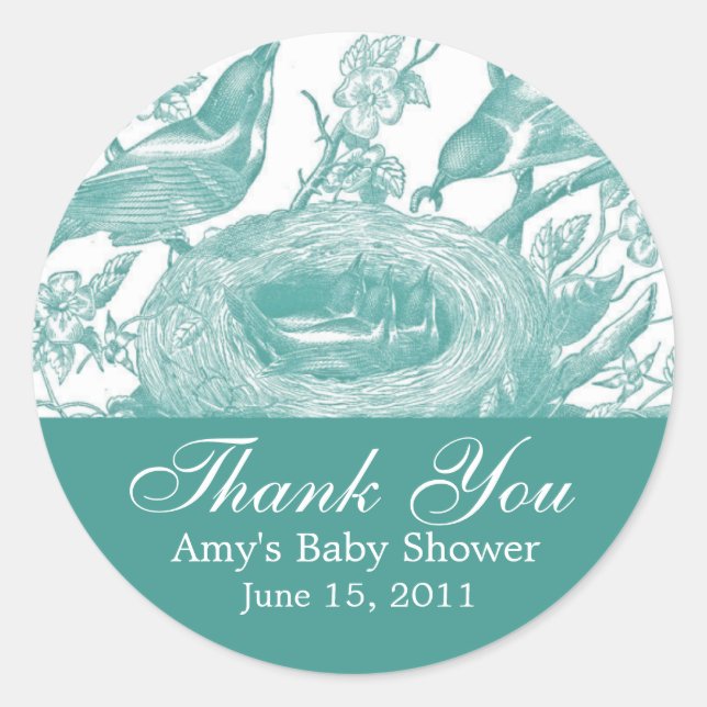 Adesivo Bons Vintage Birds e Florals (Frente)