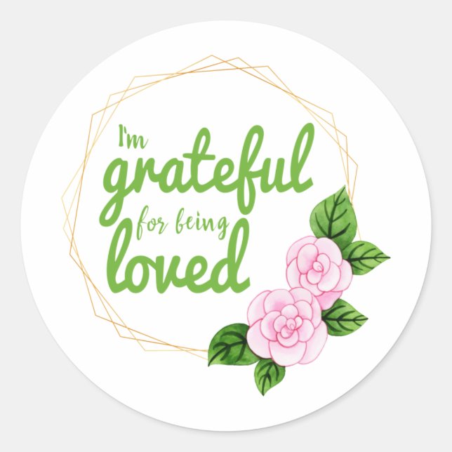 Adesivo bons votos positivos citações para autoaceitação (Frente)