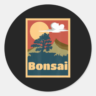 Adesivo Bonsai Tree Sunset - Bonsai Lover Gift