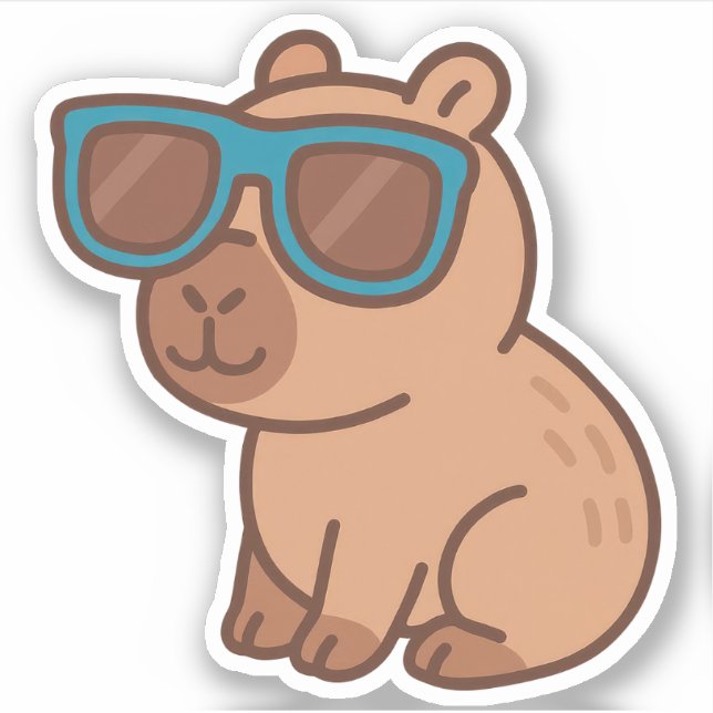 Adesivo Bonte Capybara Vinyl Stickers (Frente)