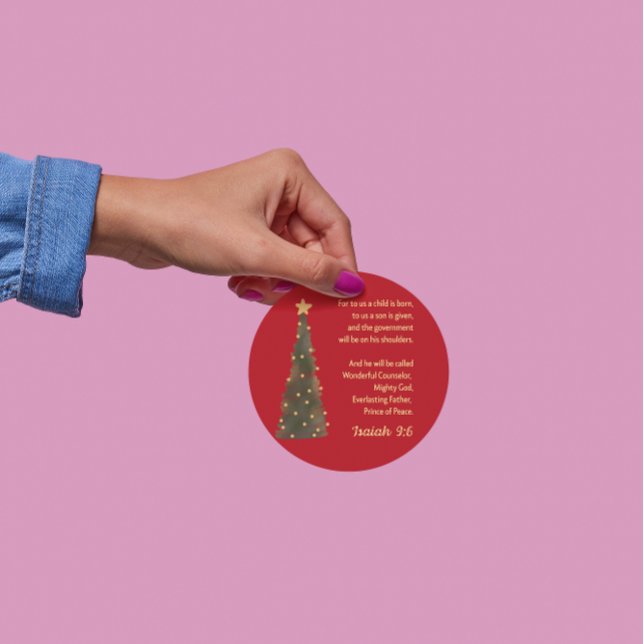 Adesivo Bonus: Christmas Sticker Isaiah 9:6 (Criador carregado)