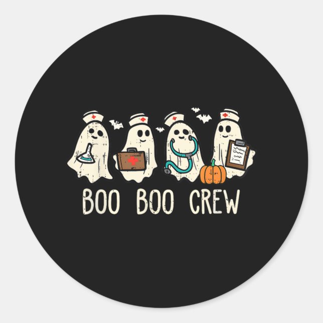 Adesivo Boo Boo Crew Enfermeira Encantadora Engraçada Fant (Frente)
