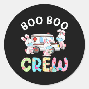 Adesivo Boo Boo Crew Fund Bunny Ems Emt Enfermeira paraméd