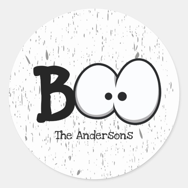 Adesivo Boo Crazy Eyes Halloween (Frente)