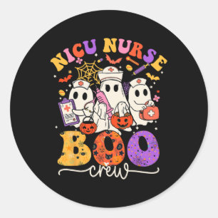 Adesivo Boo Crew Enfermeira Engraçada Fantasma Halloween