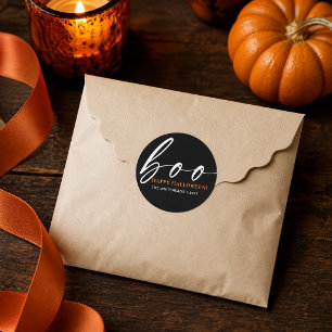Adesivo Boo Cute Happy Halloween Black