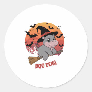 Adesivo Boo Deng Hippo Halloween Moo Deng Baby Hippo Long