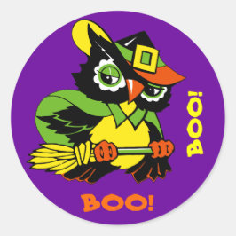 Adesivo Boo! Funny Owl Halloween