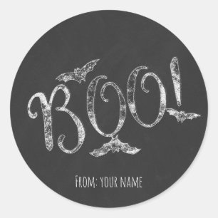 Adesivo BOO! Giz de Quadro de Halloween para Festa de Féri