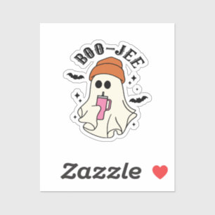 Adesivo Boo-Jee fantasma engraçado inspirado em Tumbler de