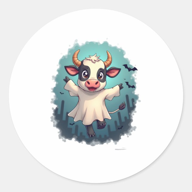 Adesivo Boo-levard do Fantasma da Vaca (Frente)