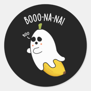 Adesivo Boo-nana Funny Ghost Banana Pun Dark BG