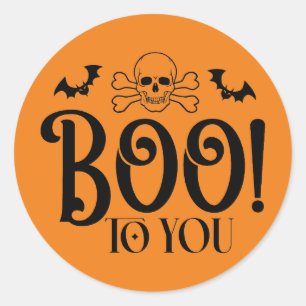 Adesivo Boo para você, paletó de Halloween